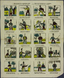 Mogt gij begeerig zijn het krijgsmansambt te leren-Catchpenny print-Borms 0623