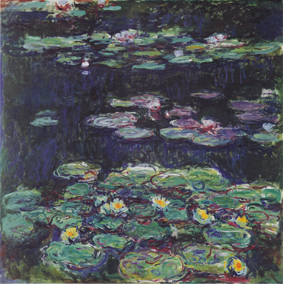 Monet - Weiße und gelbe Seerosen