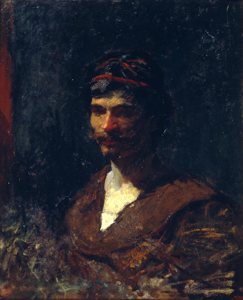 Marià Fortuny - Bust of a Man. Allegory of Bacchus - Google Art Project