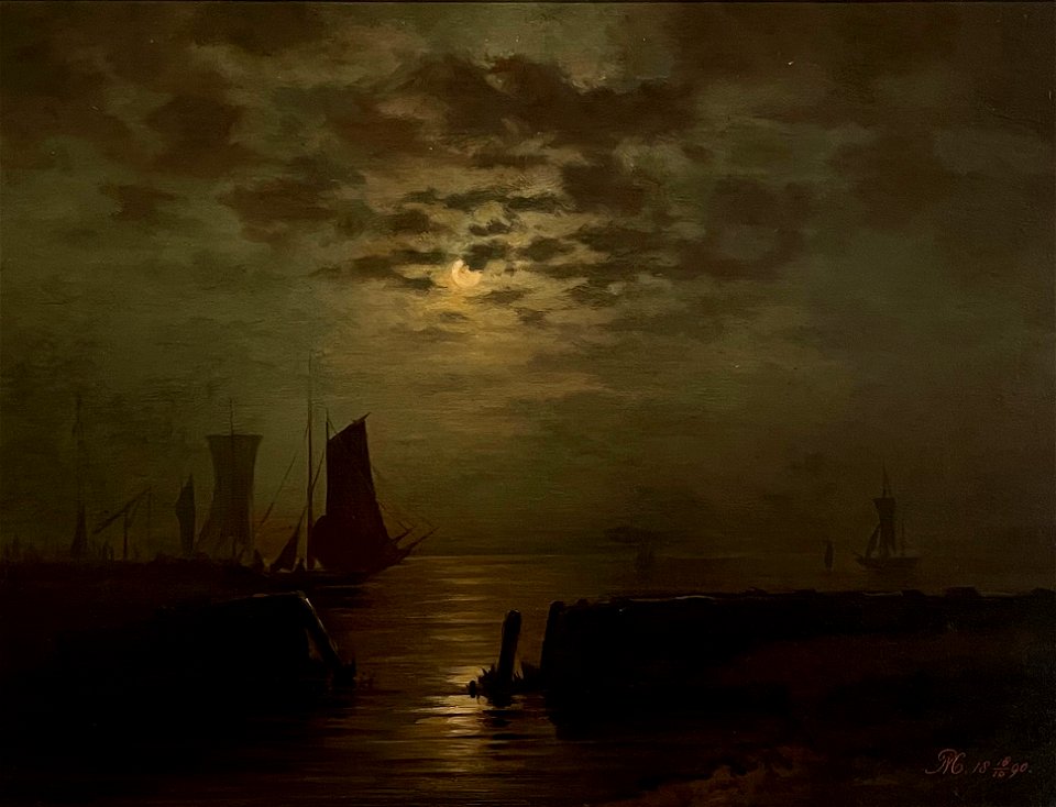Mondrian - Ships in the moonlight (Q102227357)