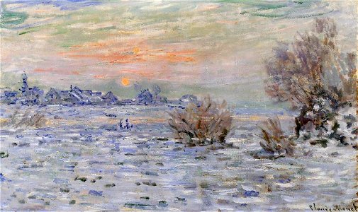 Monet - winter-on-the-seine-lavacourt-1880