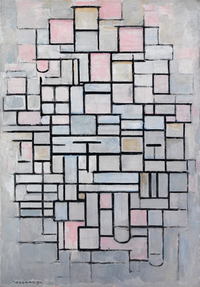 Composition No IV, by Piet Mondriaan
