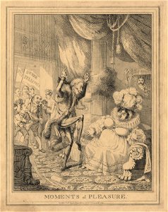 Moments of Pleasure (Lady Anne Hamilton; Sir Matthew Wood, 1st Bt; Caroline Amelia Elizabeth of Brunswick) by George Humphrey. Free illustration for personal and commercial use.