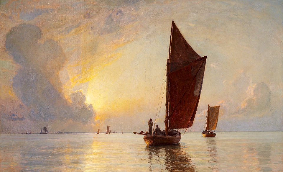 Christian Mølsted - Solopgang i Drogden (1919)