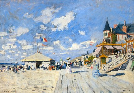 Monet trouville. Free illustration for personal and commercial use.