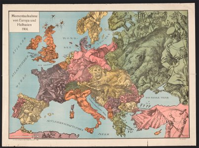 Momentaufnahme von Europa und Halbasien 1914 - W. Kaspar fec. LCCN2014648402