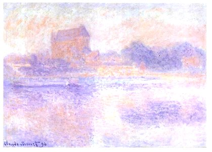 Monet - Kirche von Vernon im Nebel - 1894