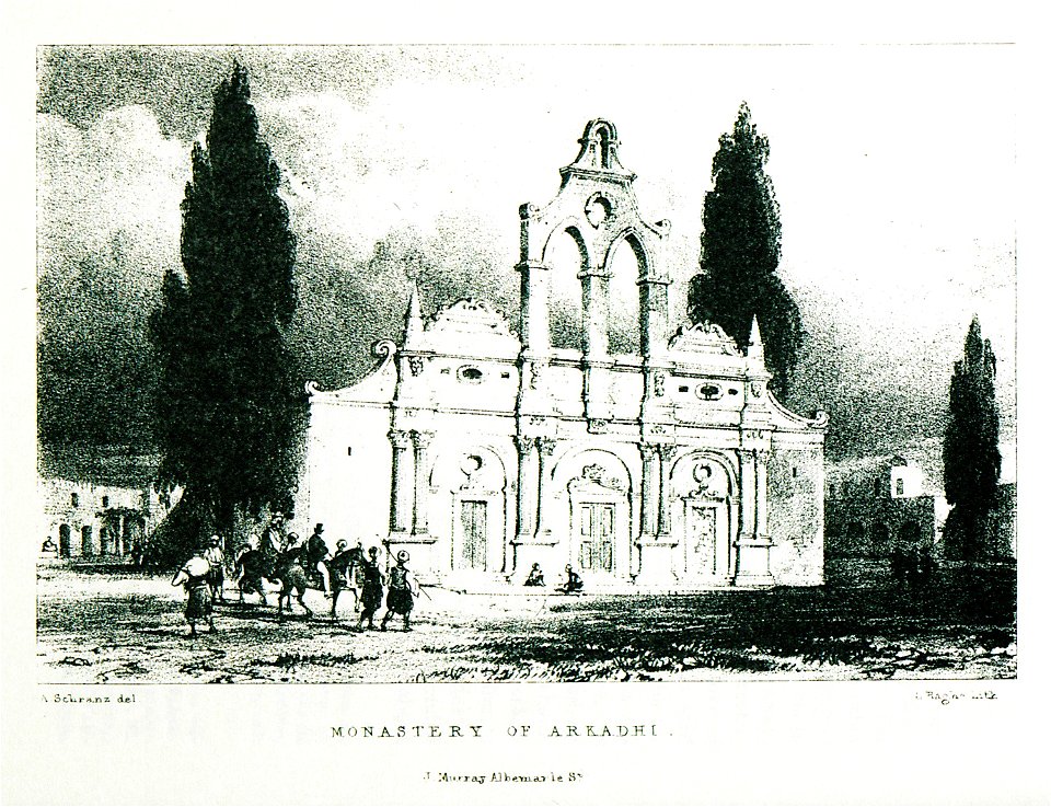 Monastery of Arkadhi - Pashley Robert - 1837