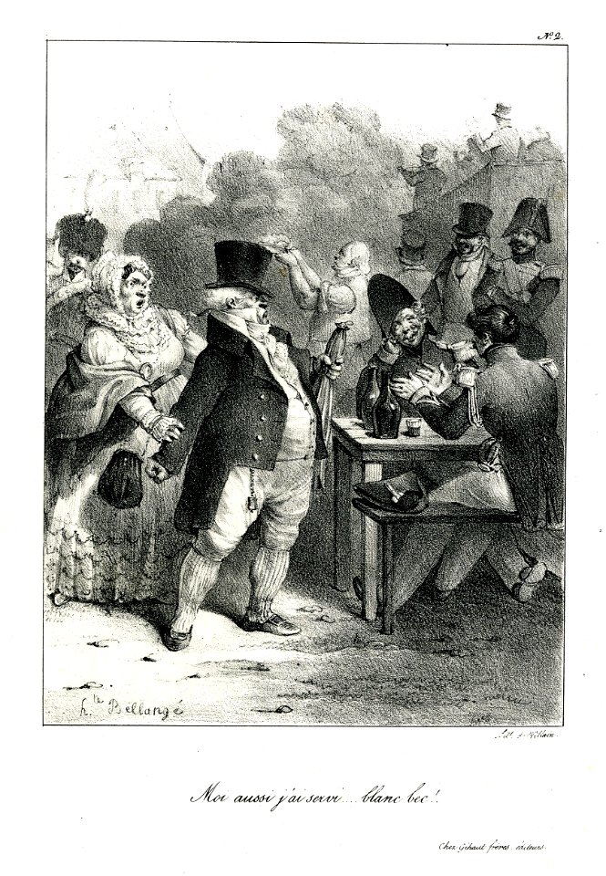 Mois aussi j'ai servi....blanc bec! (BM 1880,0508.225)