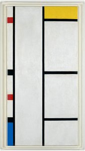 Mondrian - Composition (no. III) blanc-jaune Composition with Red, Yellow, and Blue, 1935-1942. Free illustration for personal and commercial use.
