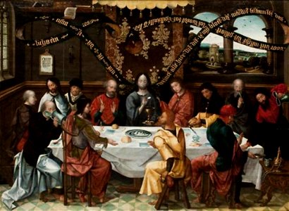 Mogelijk Meester van 1518 of Anonieme Antwerpse Maniërist - Het Laatste Avondmaal - ABM s46 - Museum Catharijneconvent