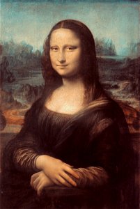 Mona Lisa colours after restoration. Free illustration for personal and commercial use.