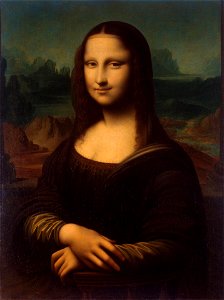 Mona Lisa (copy, Hermitage). Free illustration for personal and commercial use.