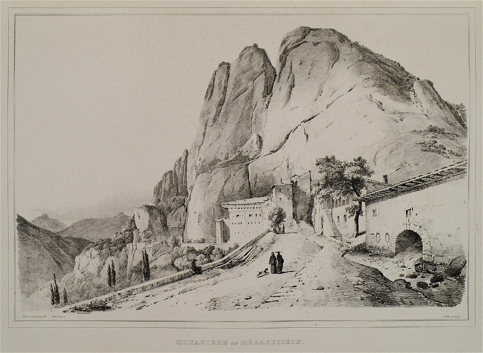 Monastère de Mégaspiléon - Stackelberg Otto Magnus Von - 1834