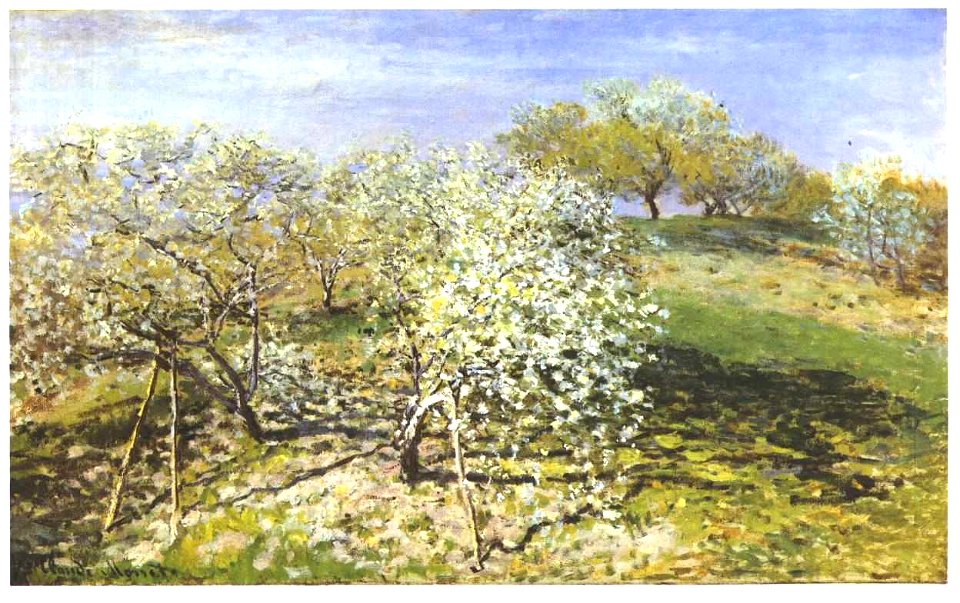 Monet - Apfelbäume in Blüte