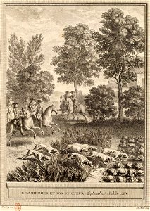 Moitte-Oudry-La Fontaine - Le jardinier et son seigneur