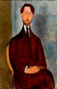 Amedeo modigliani - retrato de leopoldo zborowski 03. Free illustration for personal and commercial use.