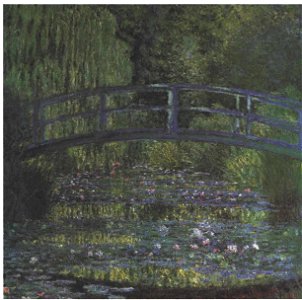Monet - Die japanische Brücke im grünen Farbklang