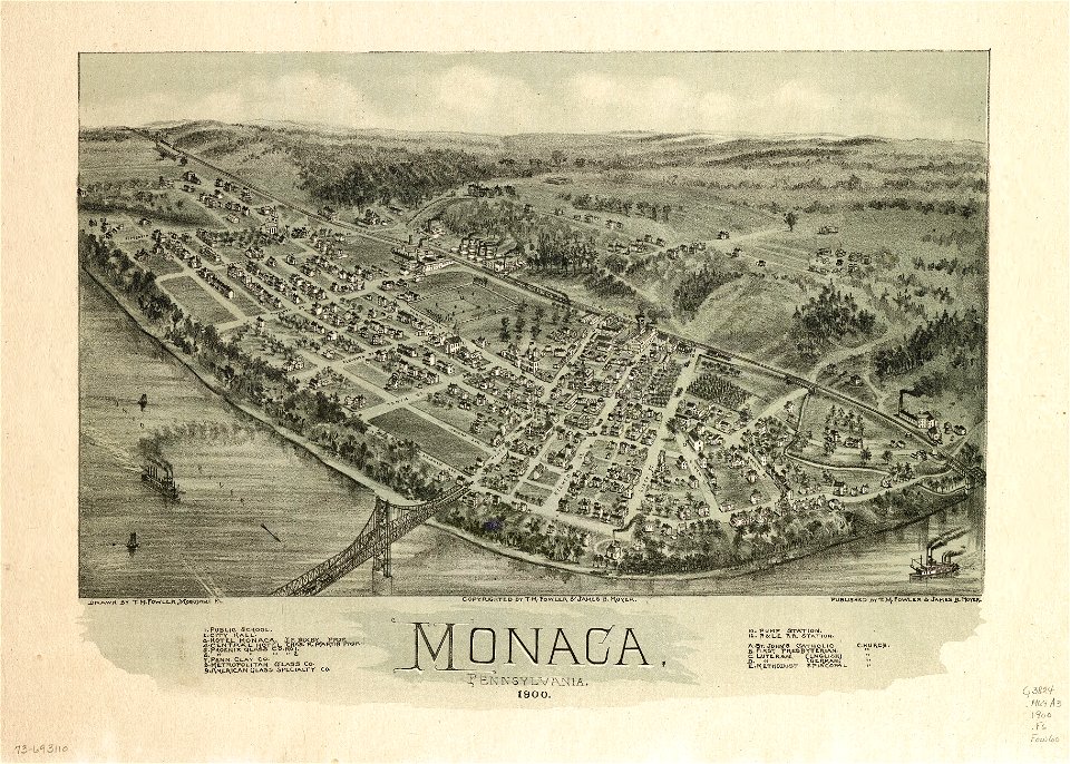 Monaca, Pennsylvania 1900. LOC 73693110