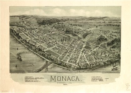 Monaca, Pennsylvania 1900. LOC 73693110