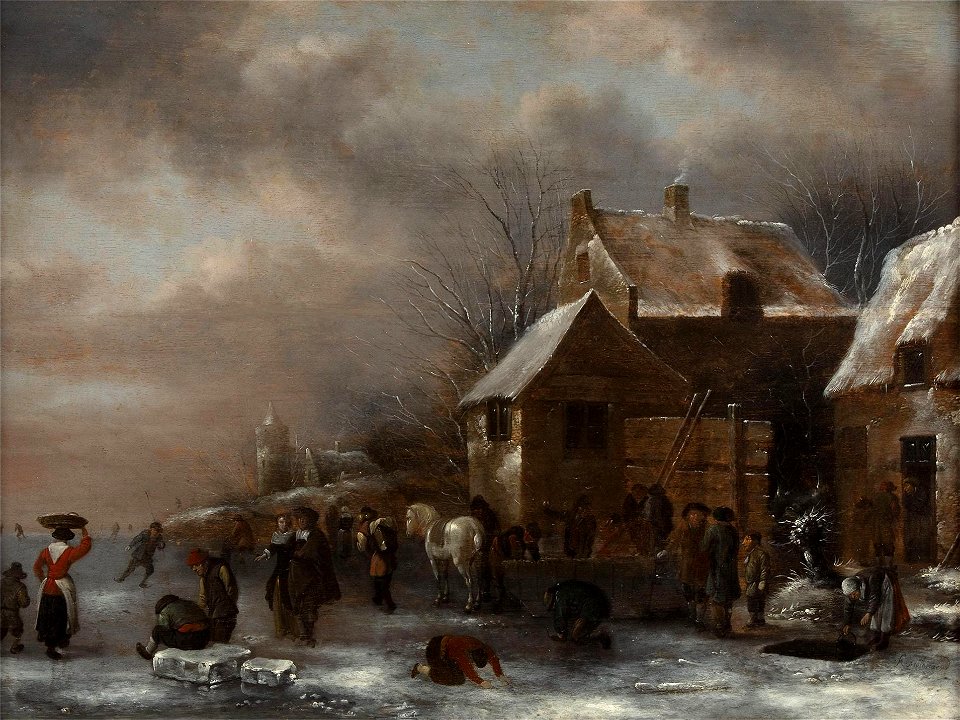 Ice Skating Rink by Nicolaes Molenaer