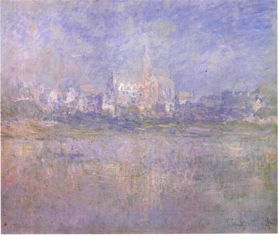 Monet - Vetheuil im Nebel