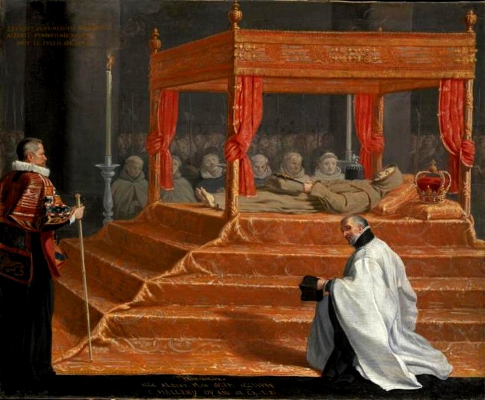 Mogelijk Karel van Mallery - Albert VII op de katafalk - 2006.1 - Museum of Fine Arts, Budapest