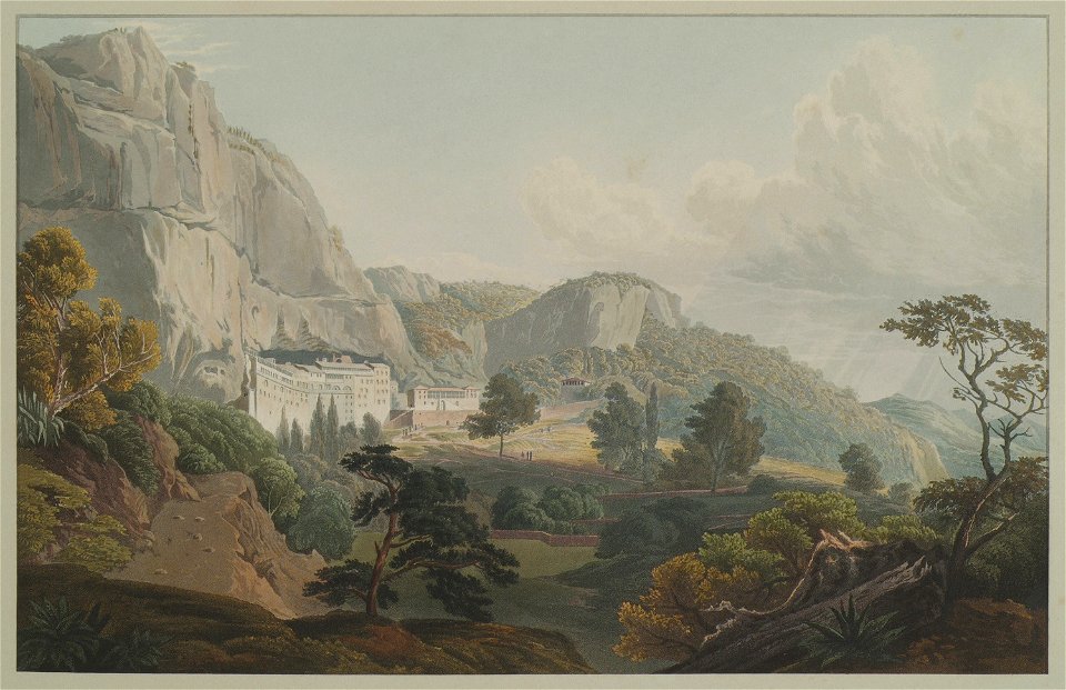 Monastery of Megaspelia in Arcadia - Dodwell Edward - 1819
