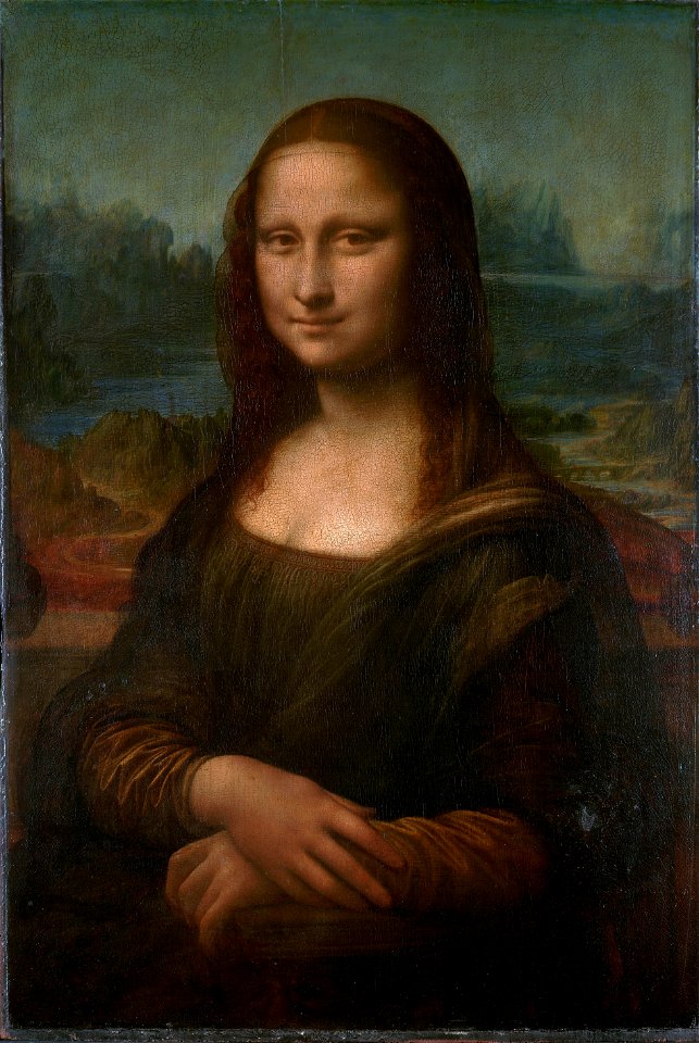 Mona Lisa, by Leonardo da Vinci, from C2RMF natural color