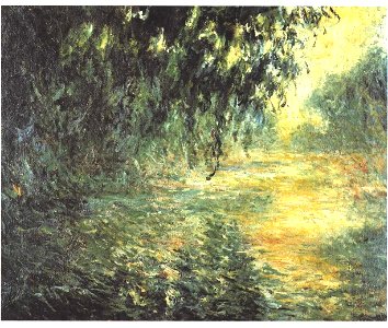 Monet - Die Seine am morgen im Regen