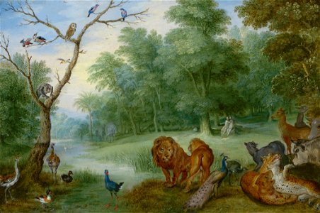 Mogelijk Jan Brueghel de Jonge - Paradise with the Fall of Man - 236 - Mauritshuis