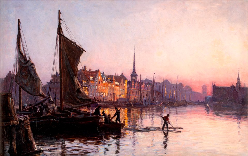 Christian Mølsted - Børskanalen og Christiansborg Slot