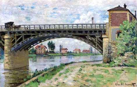 Monet w 278 the bridge at argenteuil