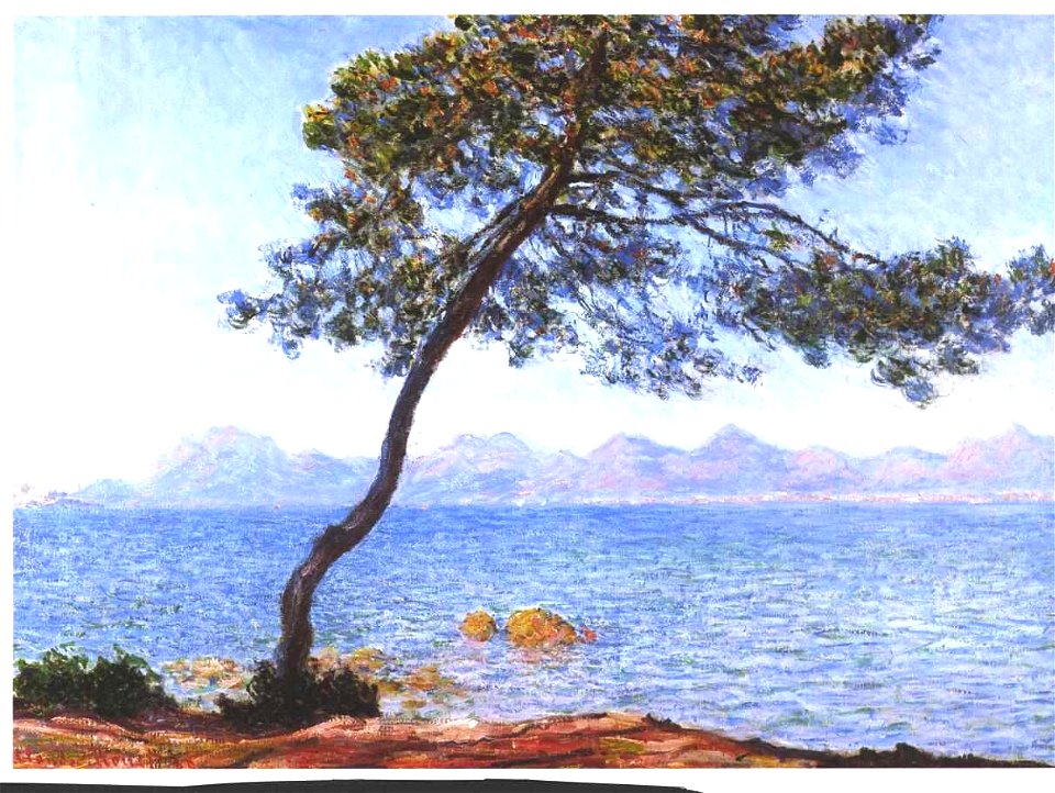 Monet - Cap de Antibes auf das Esterelgebirge