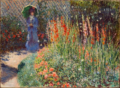 Rounded Flower Bed by Claude Monet, 1876