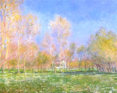 Monet - Frühling in Giverny. Free illustration for personal and commercial use.