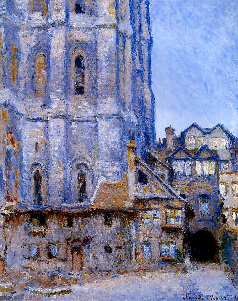 Monet la Cour d'Albane Rouen