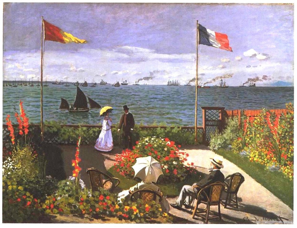 Monet -Terrasse am Meeresufer von Sainte Adresse