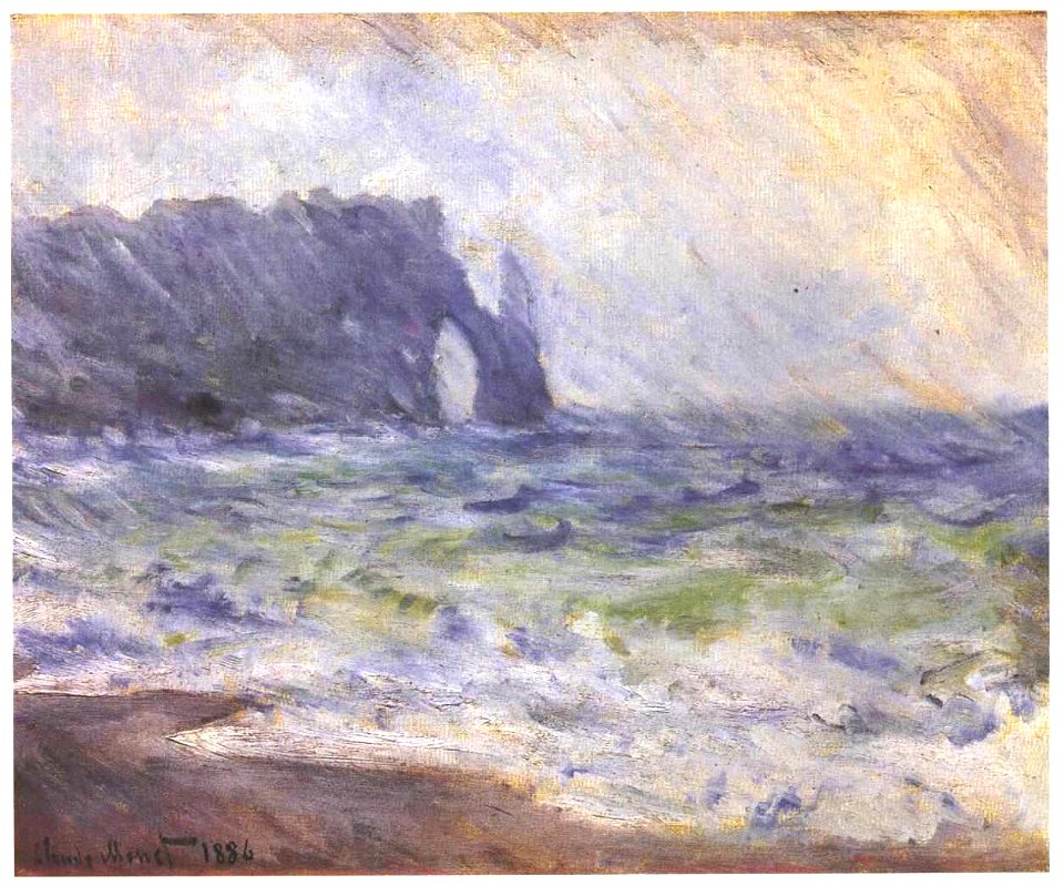 Monet - Regen bei Eretat