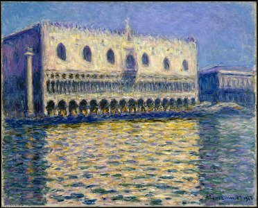 Claude Monet - The Doges Palace (Le Palais ducal) - Google Art Project. Free illustration for personal and commercial use.