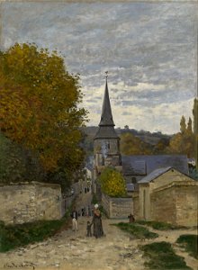 Claude Monet - Street in Sainte-Adresse (1867). Free illustration for personal and commercial use.