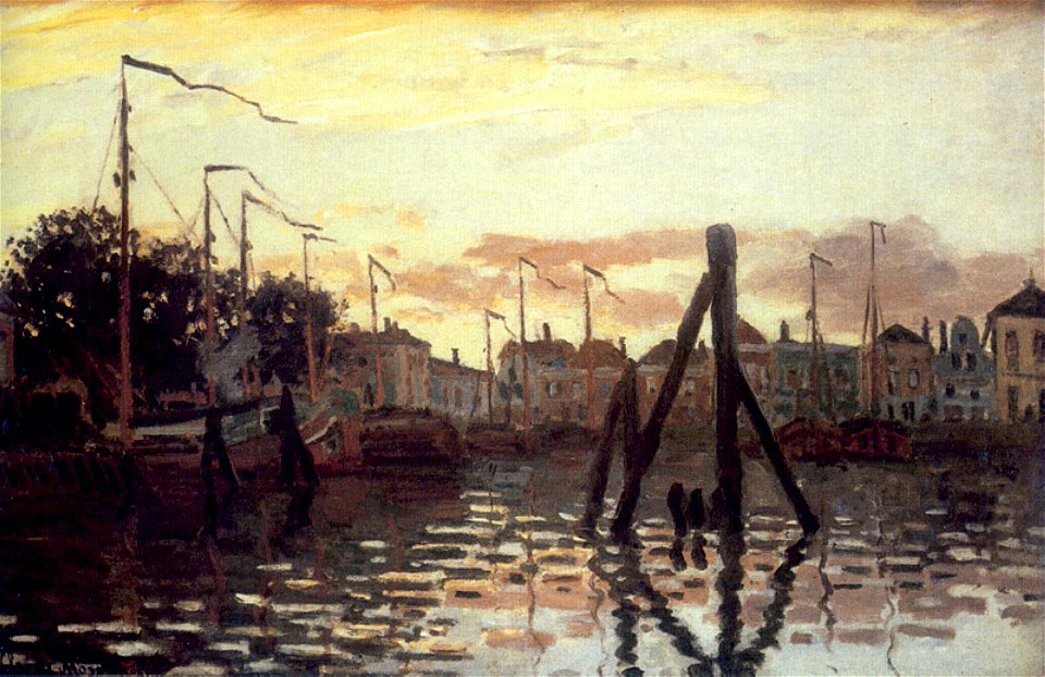 Monet 1871 The Port at Zaandam