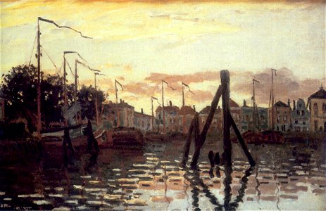 Monet 1871 The Port at Zaandam
