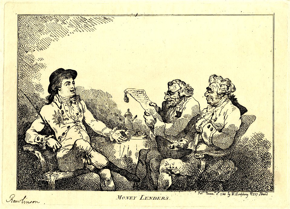 Money lenders. (BM J,2.124)