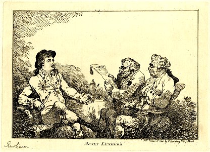 Money lenders. (BM J,2.124)