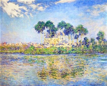 Monet w842 the church at vernon