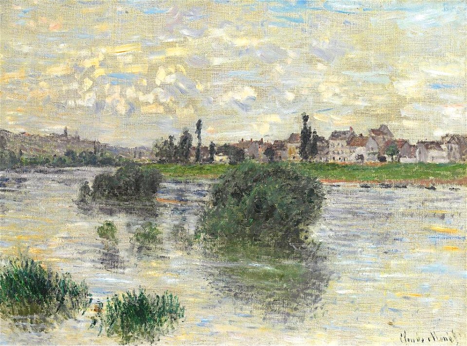 Monet w539 the seine at lavacourt