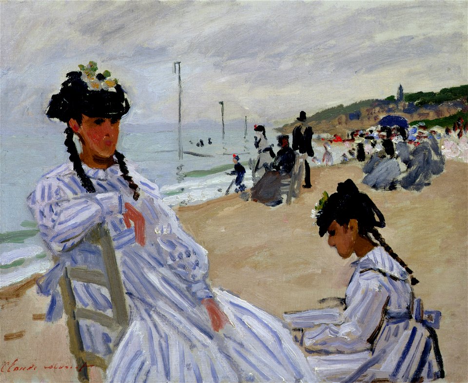 Monet paris marmottan strand trouville