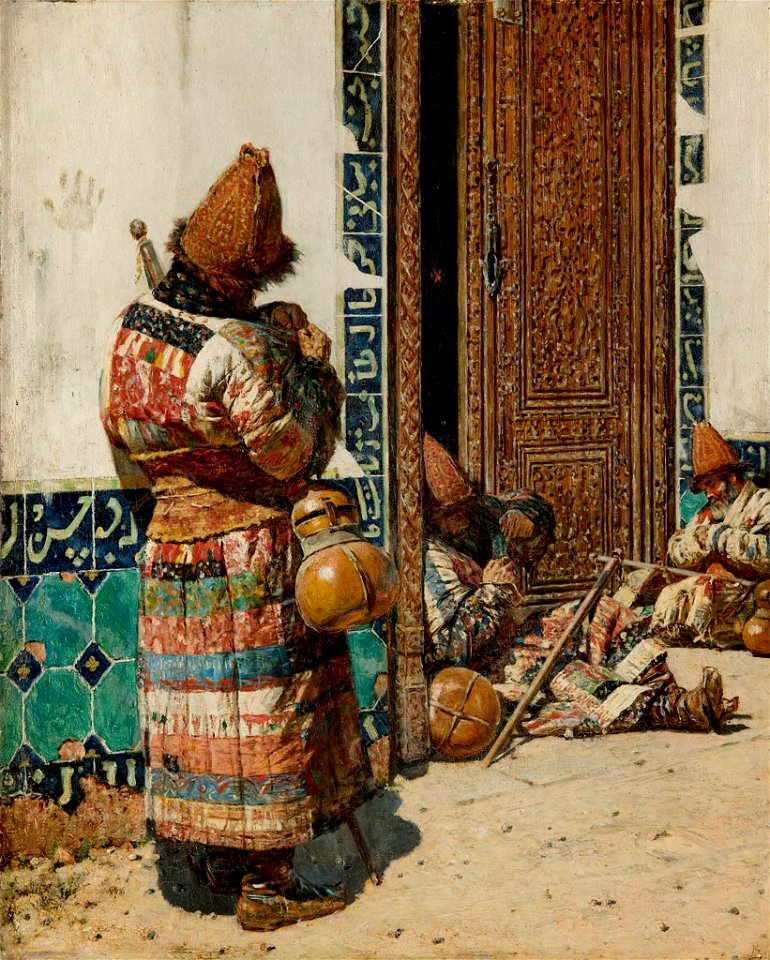 Monks at the Door of a Mosque