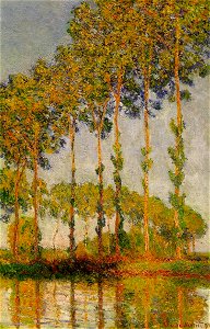 Monet Poplars-row-in-autumn W1293